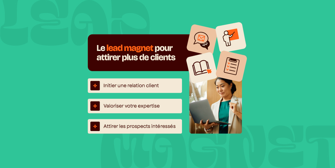 Visuel illustrant un lead magnet pour attirer plus de clients dans un cabinet comptable
