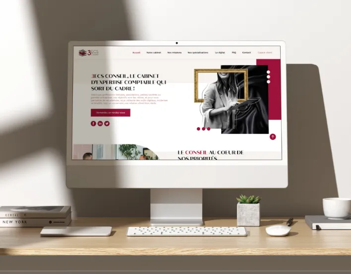 Un site internet qui casse les codes pour un cabinet qui sort du cadre avec 3ECS Conseil